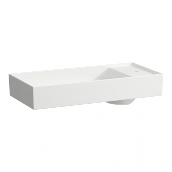 Praustuvas-dubuo Laufen KARTELL 750x350x150 mm, su kraštu maišytuvui, be perlajos, be angos maišytuvui 